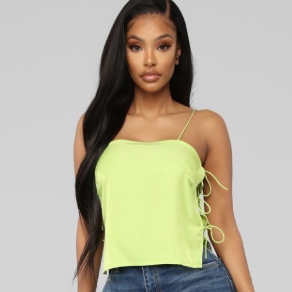 Lime - Neon Tied Cami